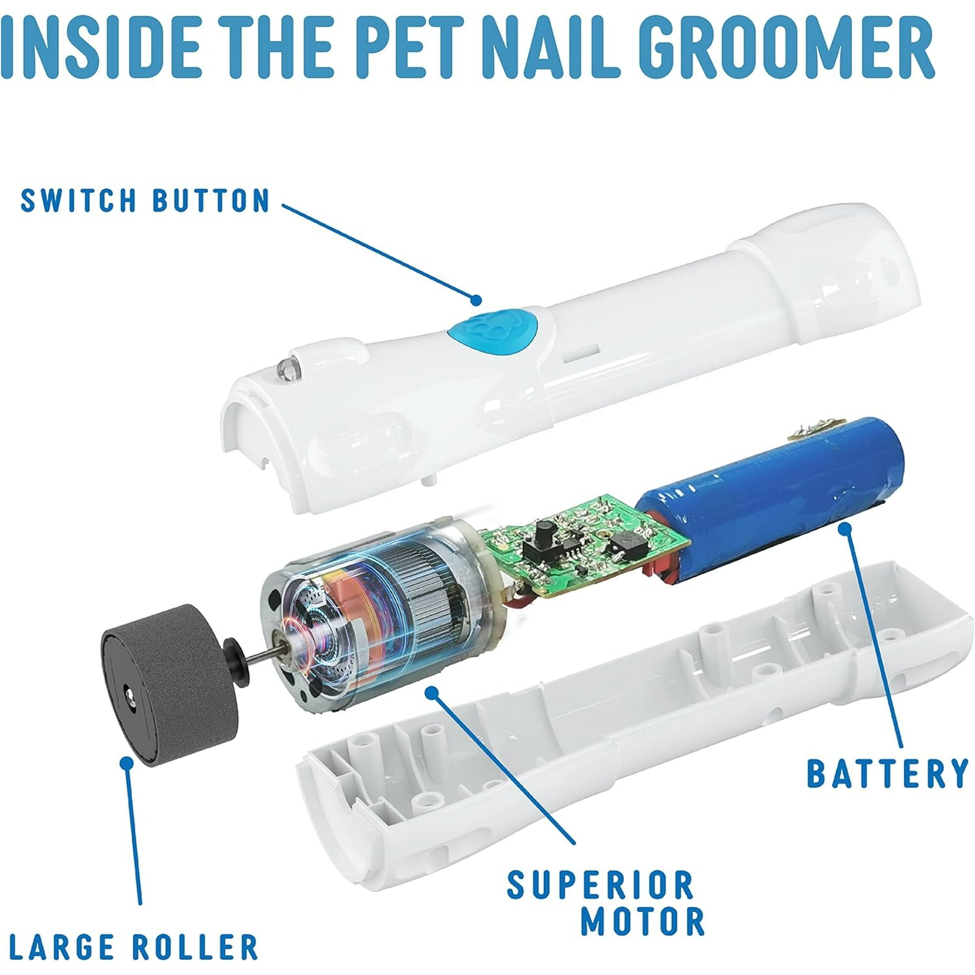 Bell + Howell Paw Perfect Pet Nail Rotating File Bell + Howell Paw Perfect Pet Nail Rotating File